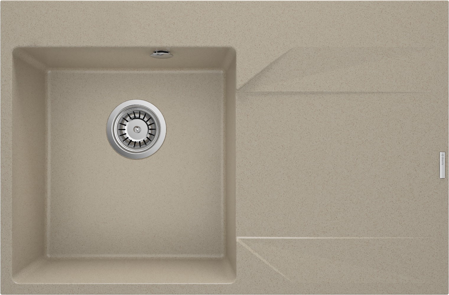 Deante Evora fregadero de granito 76x50 cm beige ZQJ_711P