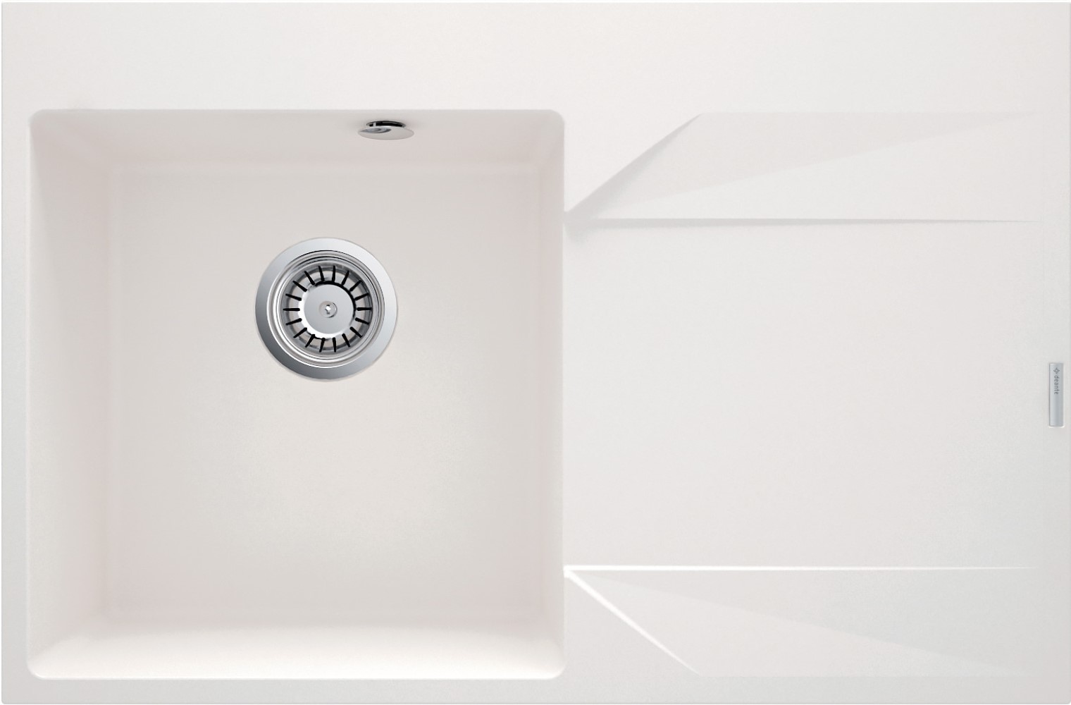 Deante Evora fregadero de granito 76x50 cm blanco ZQJ_A11P