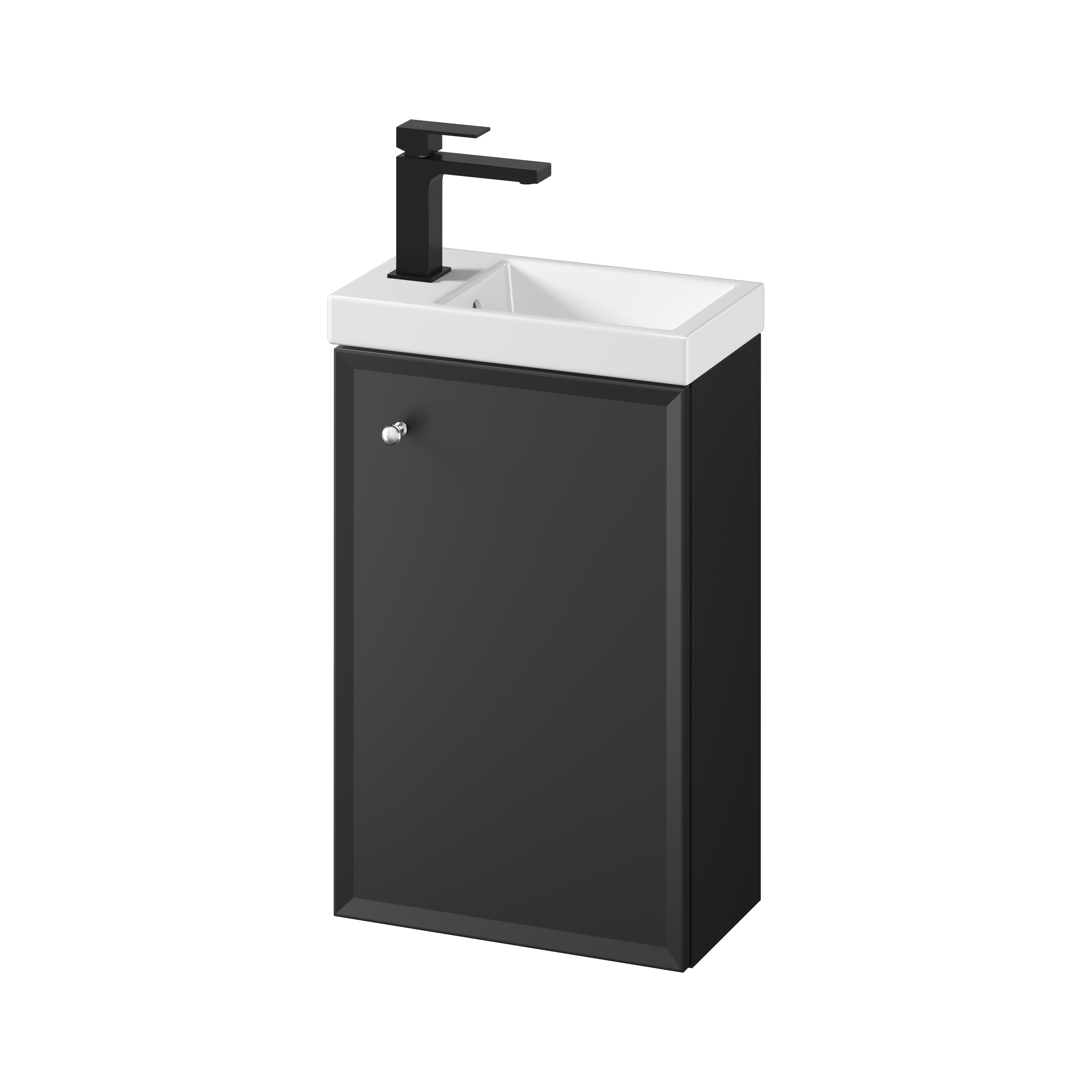 Cersanit Milagros lavabo con mueble 40 cm negro S801-569