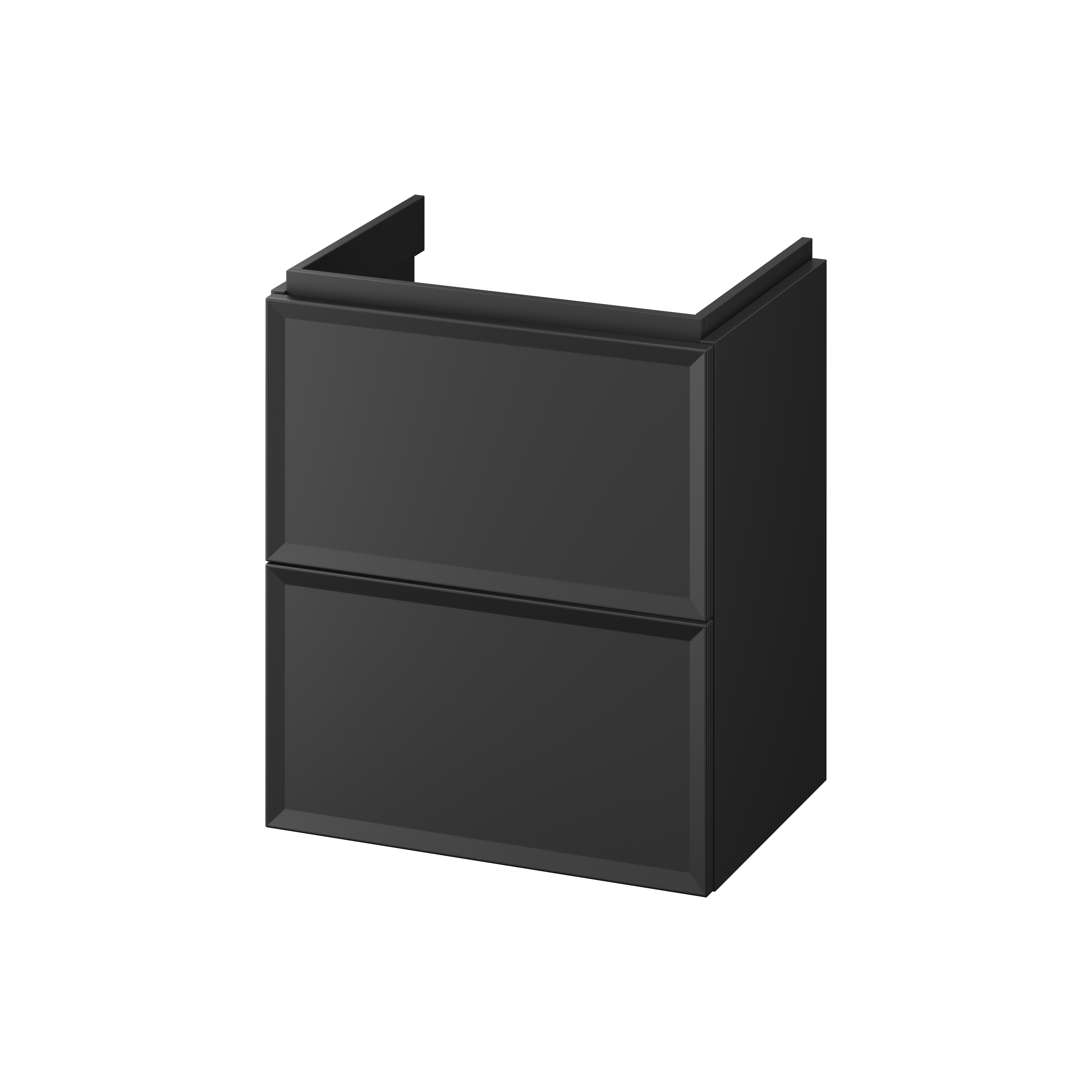 Cersanit Milagros armario 49.4x34.6x55.1 cm suspendido, para lavabo negro S1021-006