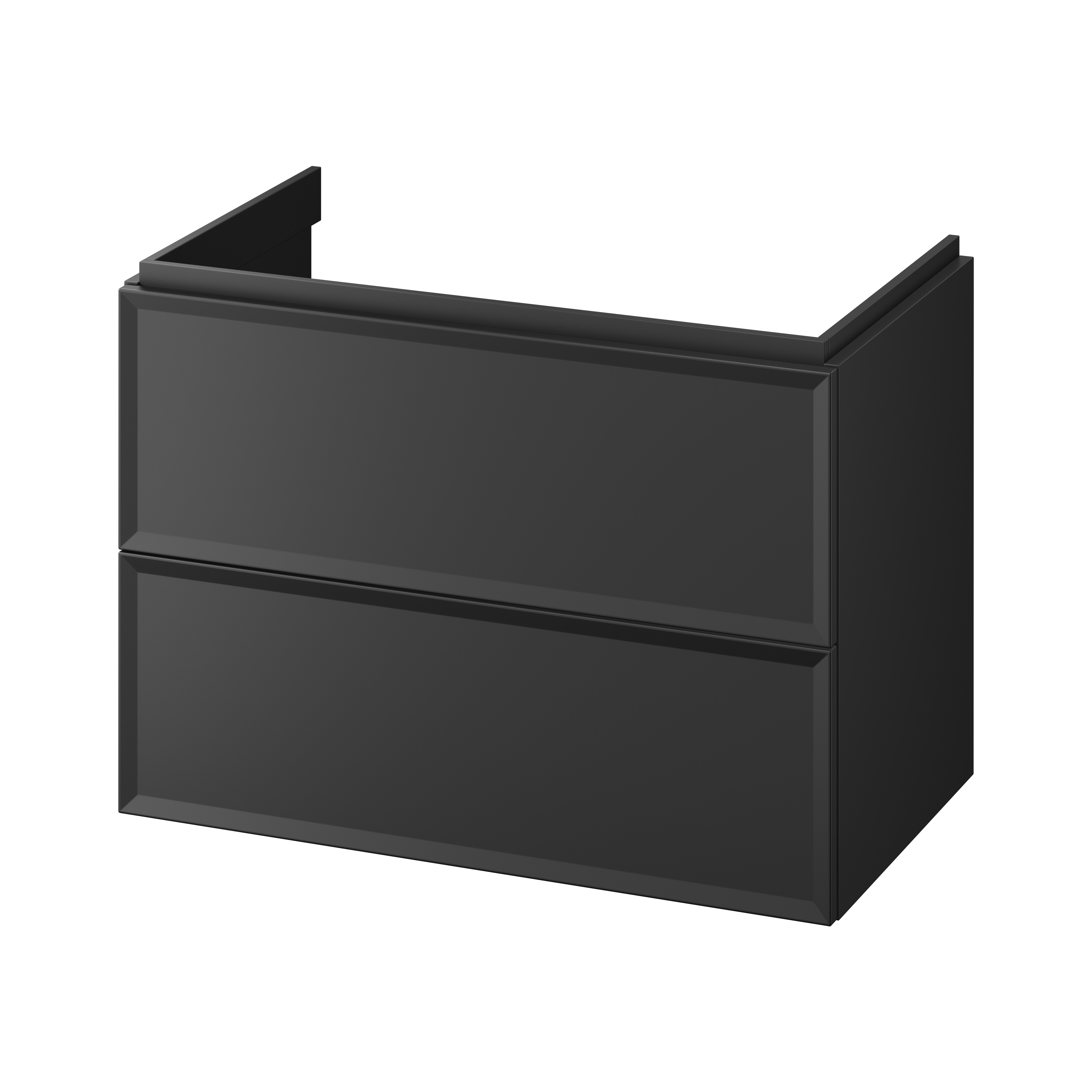 Cersanit Milagros armario 79.4x44.6x55.1 cm suspendido, para lavabo negro S1017-003