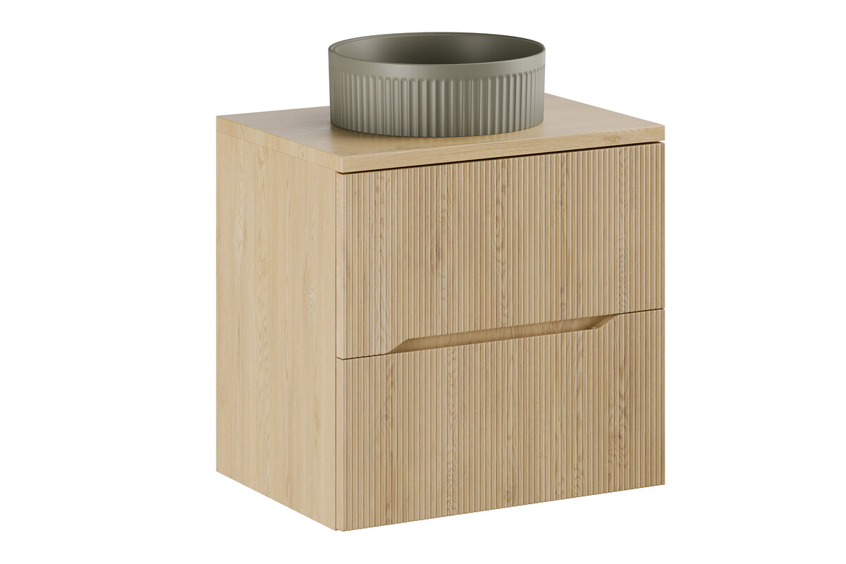 Conjunto armario Comad Nordic Cremona NORDIC CREMONA 82-60-46-2S, lavabo Comad Beyond BEYOND 2 OLIVER GREEN ( E-6565 ), CREMONA 89-60-46 M