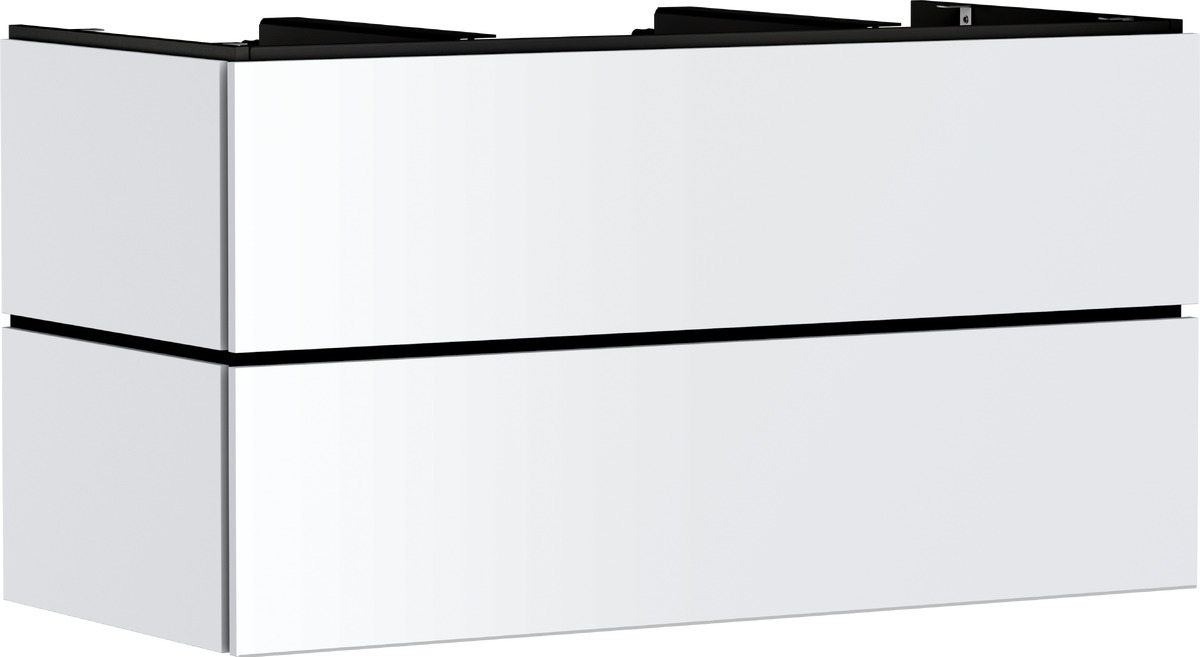 Hansgrohe Xilesa E armario 118x55x62 cm suspendido, para lavabo blanco 54303700