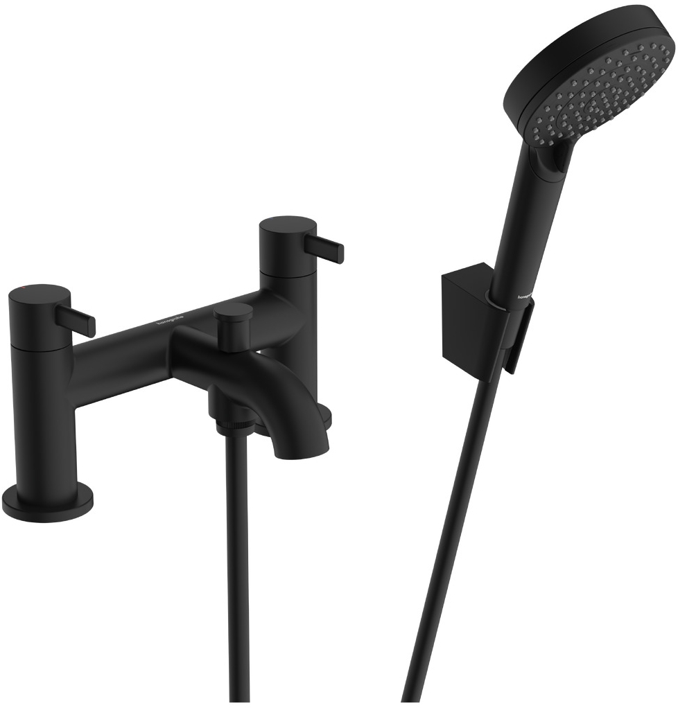 Hansgrohe Zesis S grifo de bañera y ducha en bañera negro 74424670