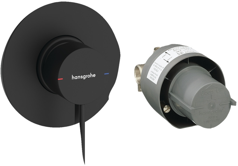 Hansgrohe Zesis S grifo para ducha empotrado negro 74618670