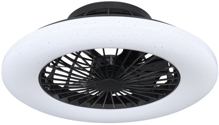 Globo Lighting Travo lámpara de techo con ventilador 1x30 W negro 03628B