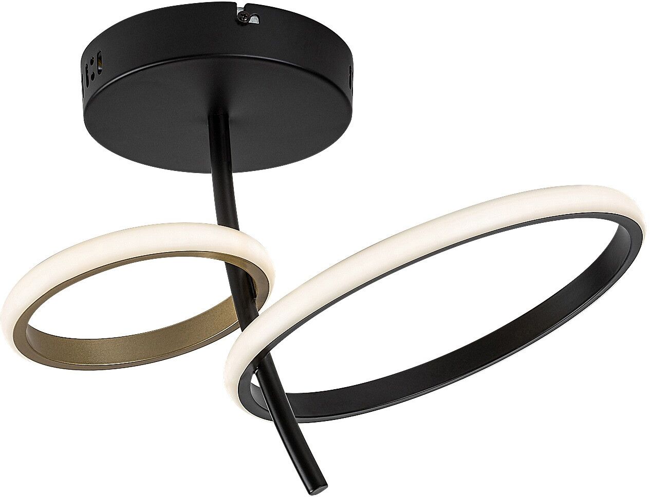Rabalux Emilion lámpara de techo 1x24 W negro-oro 71296