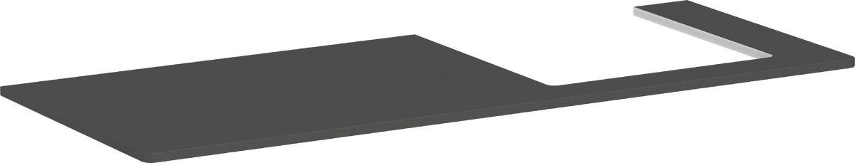 Hansgrohe Xelu Q encimera sobre armario 136x55 cm gris 54098910