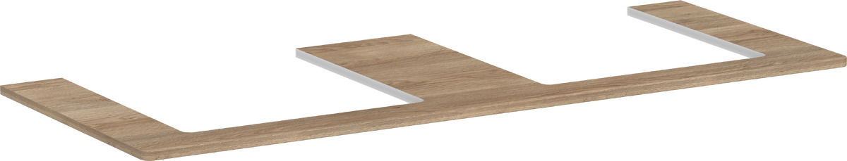 Hansgrohe Xelu Q encimera sobre armario 136x55 cm roble 54099230