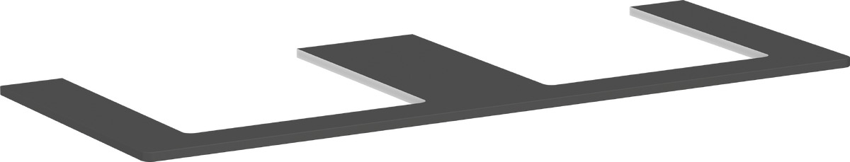 Hansgrohe Xelu Q encimera sobre armario 136x55 cm gris 54099910