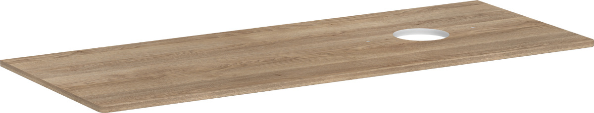 Hansgrohe Xelu Q encimera sobre armario 136x55 cm roble 54117230