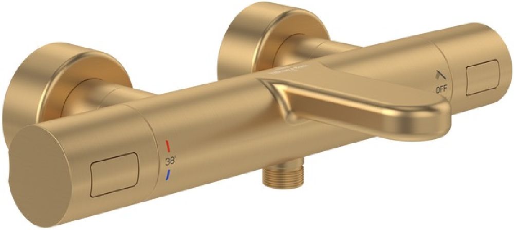 Villeroy & Boch Universal Taps & Fittings grifo de bañera y ducha a pared con termostato oro TVT00000100076