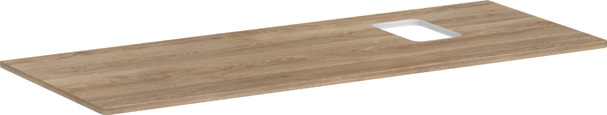 Hansgrohe Xelu Q encimera sobre armario 136x55 cm roble 54124230