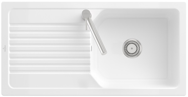 Villeroy & Boch Linara fregadero de cerámica 100x51 cm blanco 338601R1