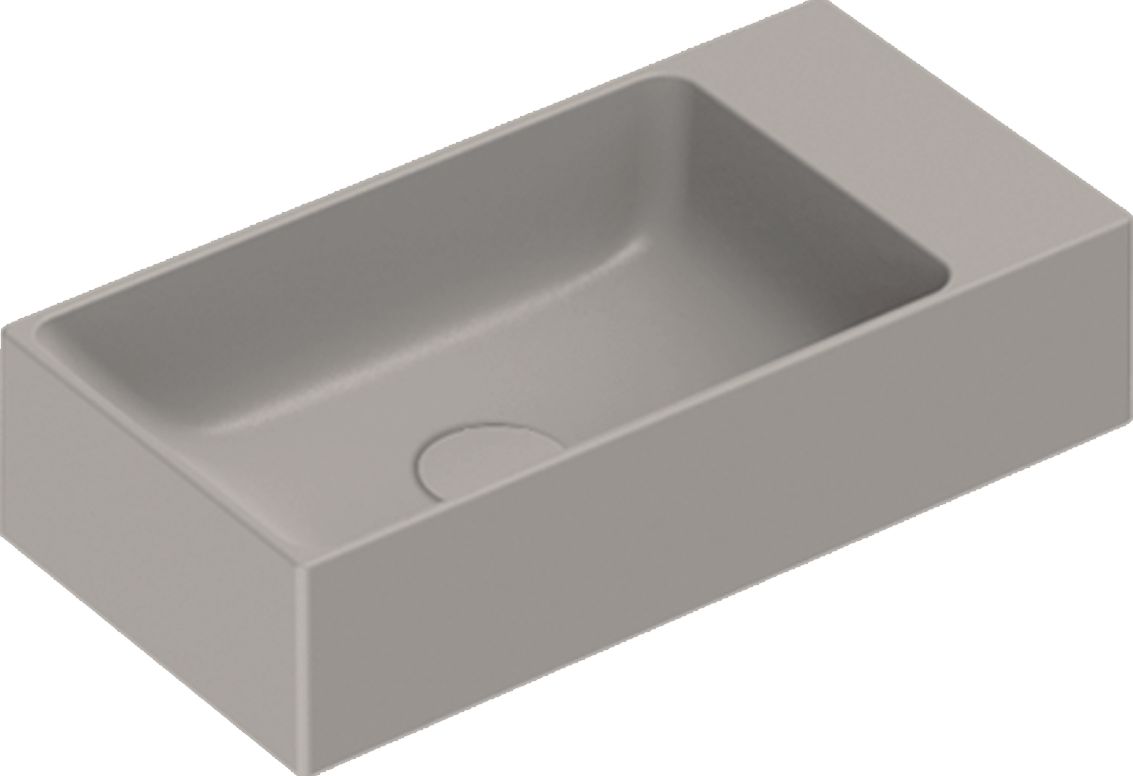 Catalano Verso lavabo 50x25 cm rectangular clásico negro 0220521022