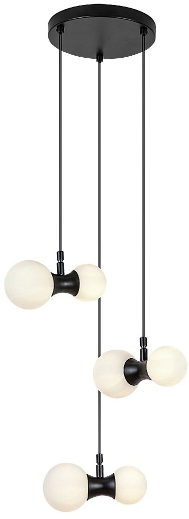 Rabalux Lition lámpara colgante 6x28 W blanco-negro 72300