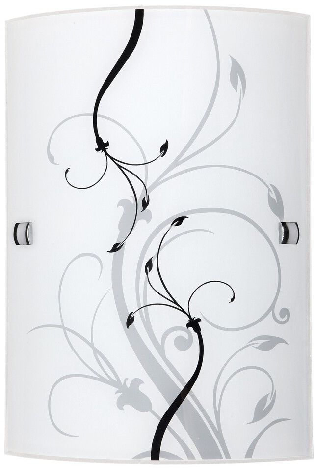 Rabalux Elina lámpara de pared 1x60 W blanco-negro-patrón 3691