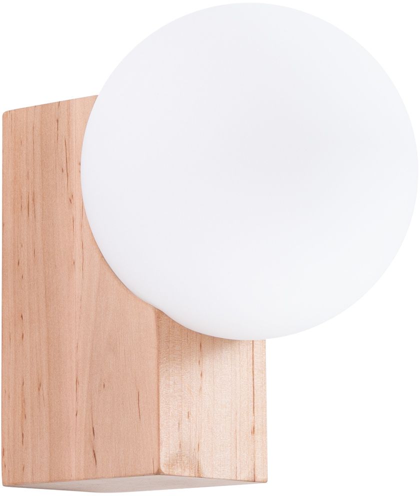 Sollux Lighting Bulbo lámpara de pared 1x8 W blanco-madera SL.1682