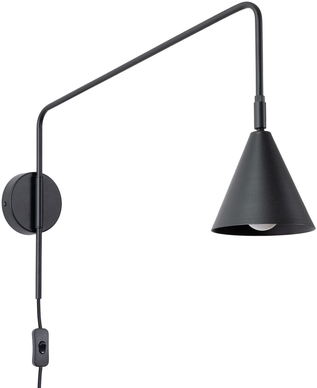 Sollux Lighting Nox lámpara de pared 1x10 W negro SL.1697