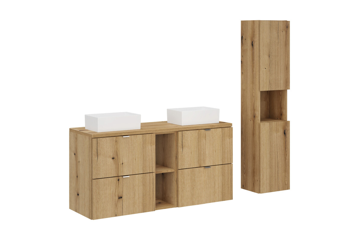 Conjunto armario Comad Nova Oak NOVA OAK A 82-50-2S, armario Comad Nova Oak NOVA OAK A 80-03-2D(W80-01A), NOVA OAK 81-20-39, UN-GAJA35-SW 78570A(35), NOVA OAK A 89-120