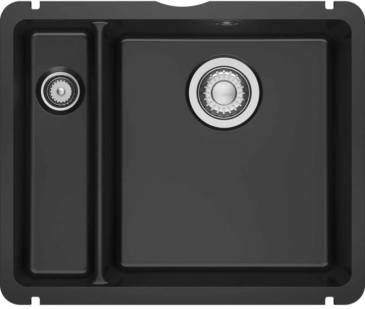 Franke KubusX fregadero de cerámica 49x40 cm negro 126.0738.301