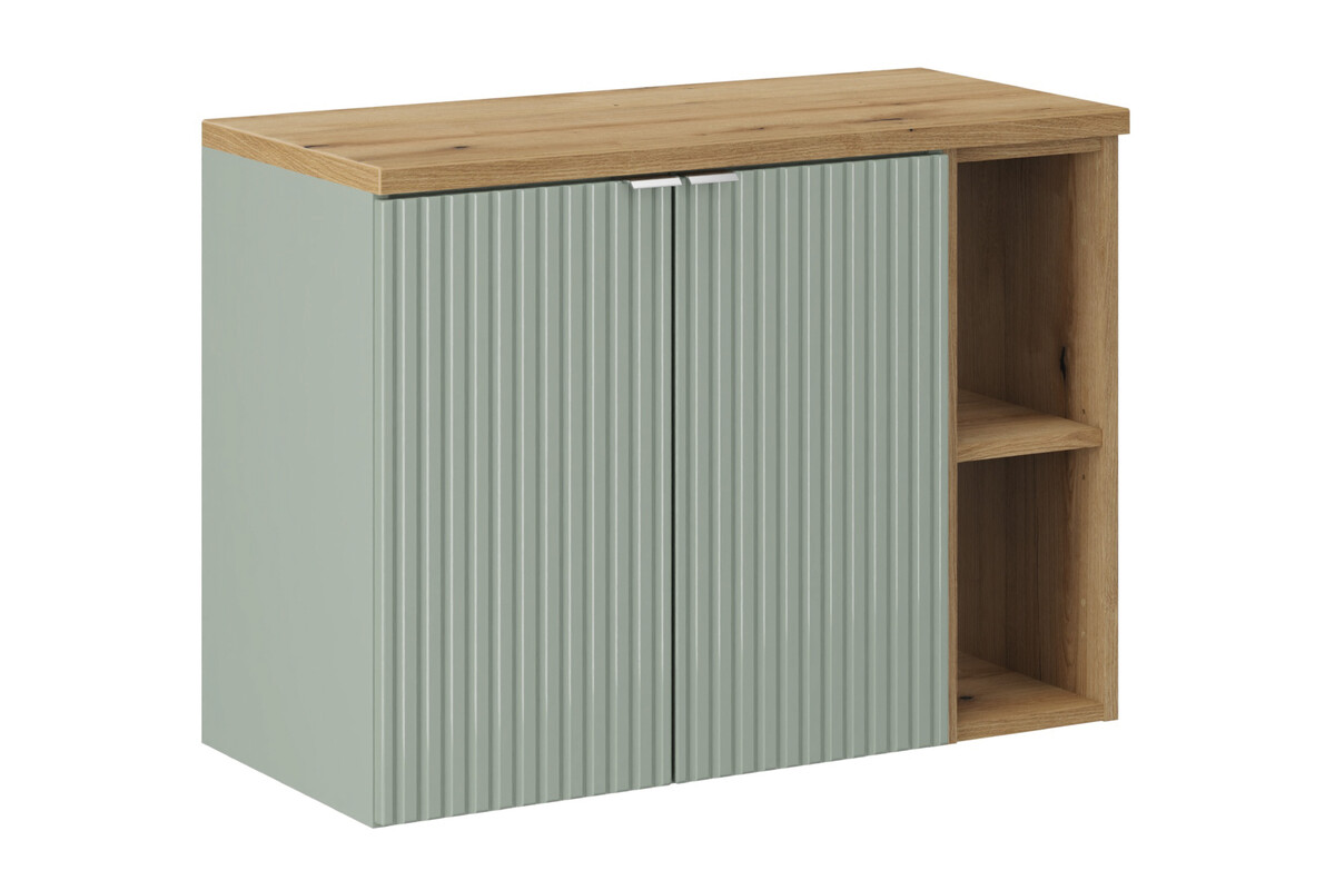 Conjunto armario Comad Line Reed Green LINE REED GREEN D 82-60-2D, armario Comad Nova Oak NOVA OAK 81-20-39, NOVA OAK A 89-80