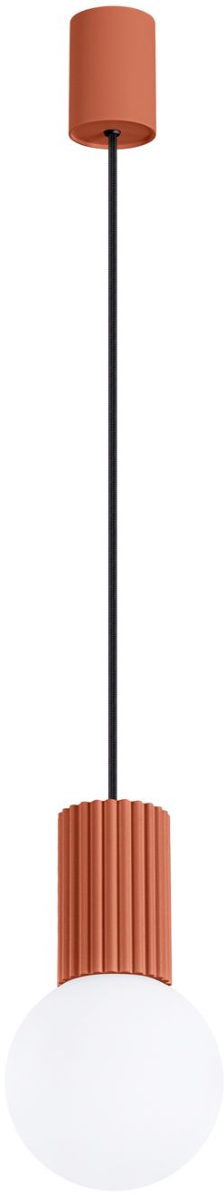 Sollux Lighting Halo lámpara colgante 1x8 W blanco-rojo SL.1729