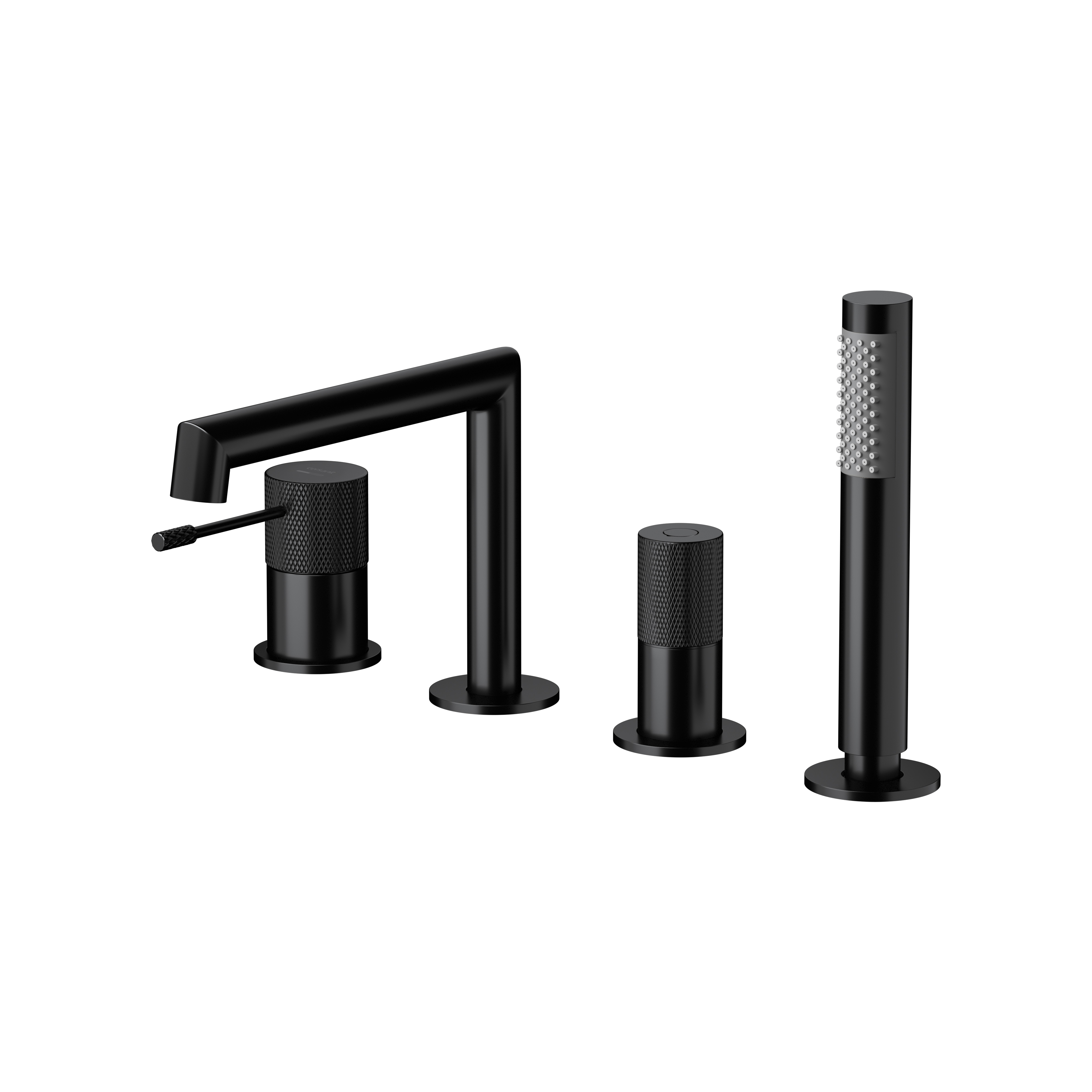 Cersanit Zen grifo de bañera y ducha en bañera negro S951-568