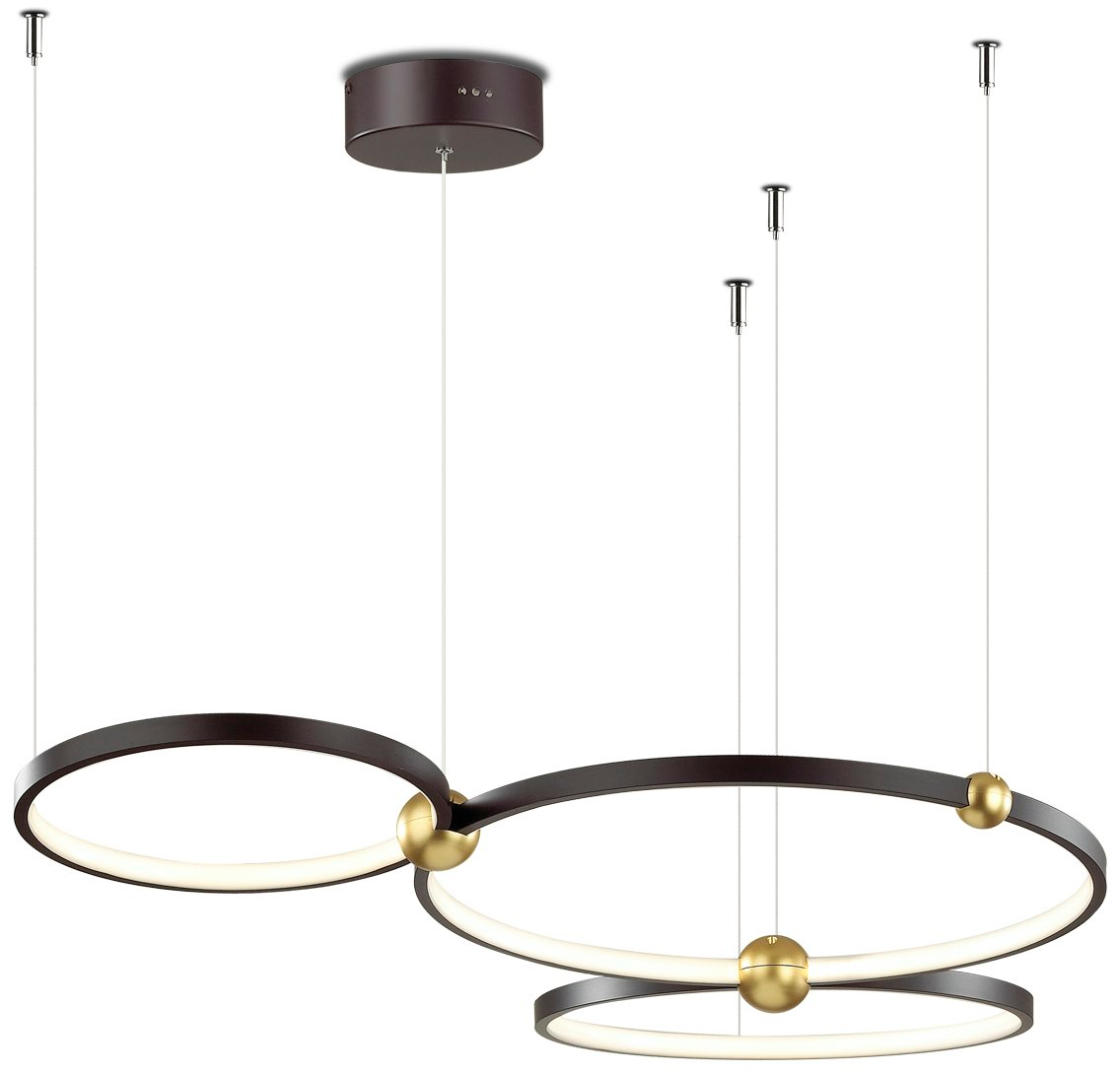 Altavola Design Aurora lámpara colgante 3x63 W negro-oro LA111/P_50_3k_black_dimm