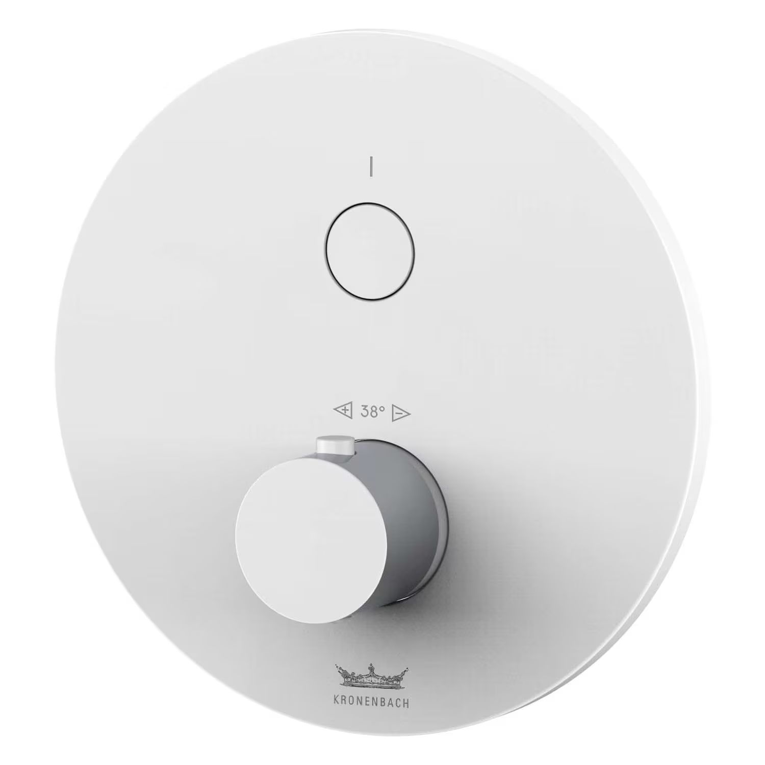 Kronenbach Smart Push grifo para ducha empotrado con termostato blanco 19044001WM