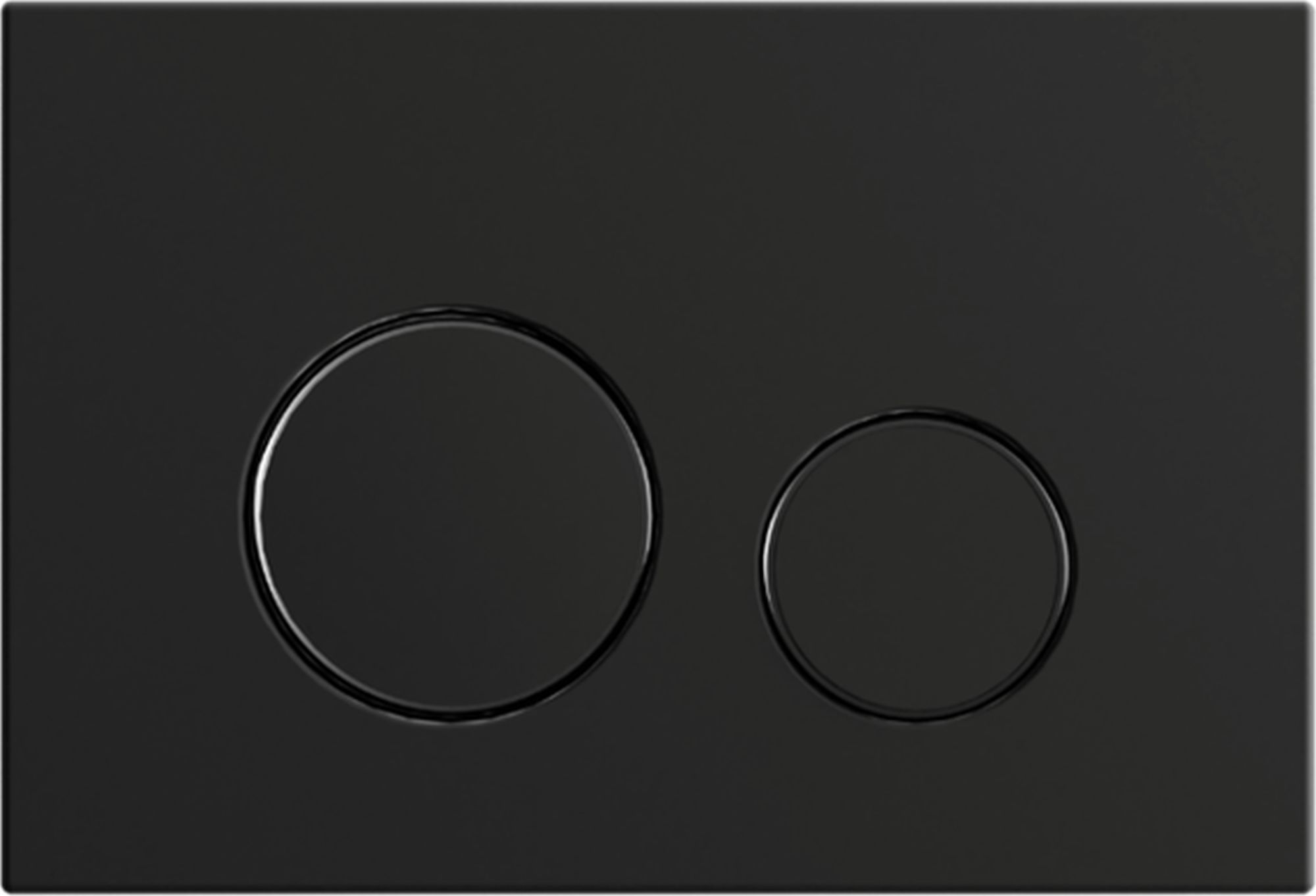 Excellent Nest botón de descarga para WC negro INEX.NE220.150.BL