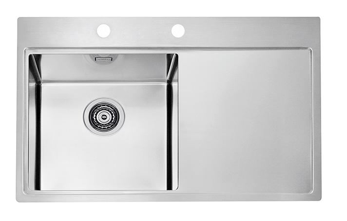 Alveus Pure fregadero de acero 79x52.5 cm acero 1149514