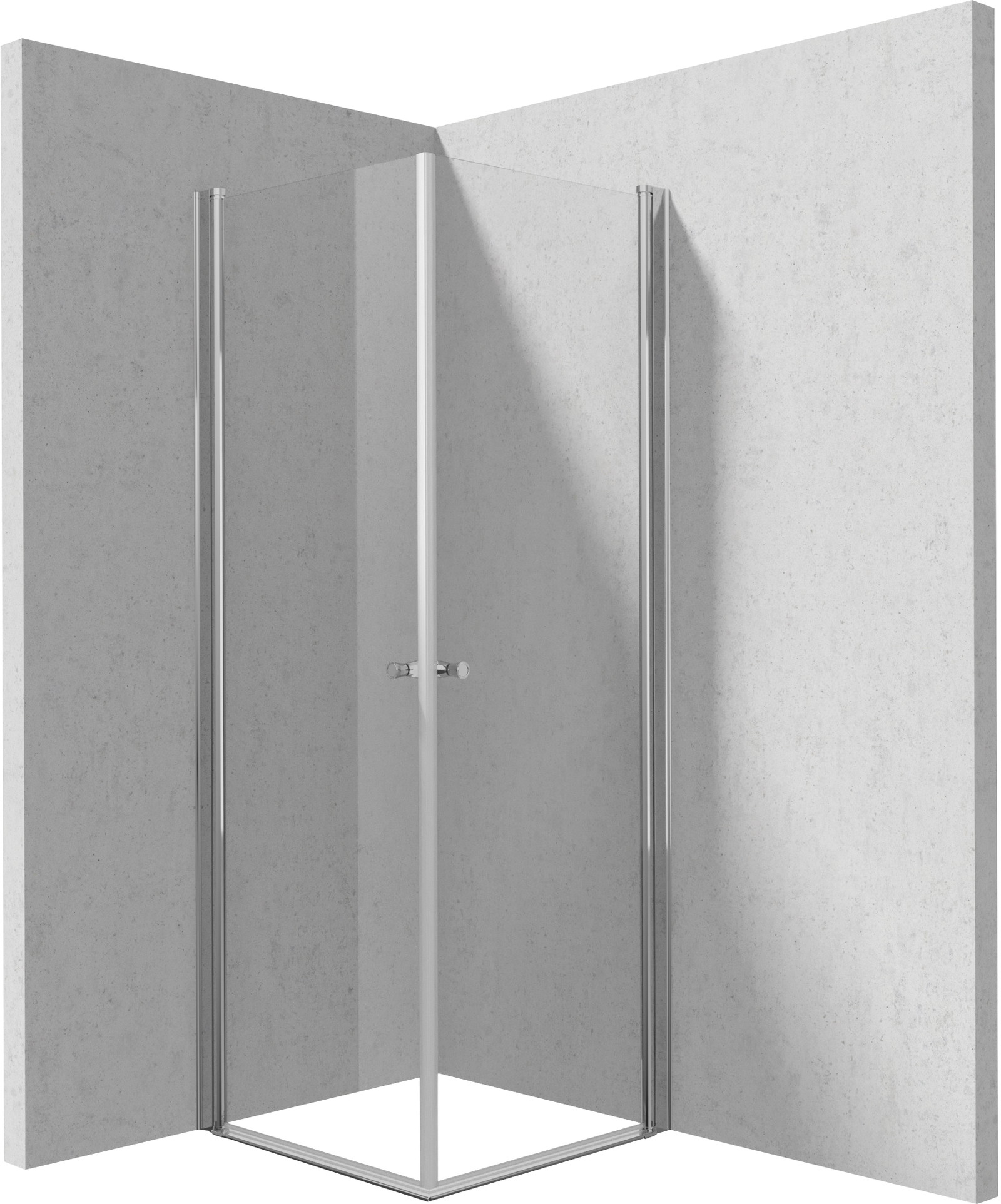 Deante Kerria Plus cabina de ducha 90x90 cm cuadrada cromo brillo/vidrio transparente KKN0W09W09