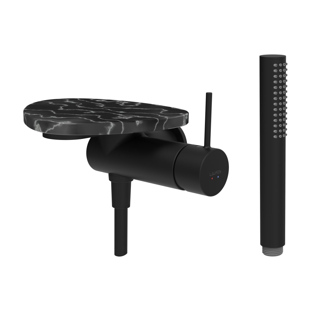 Laufen Ada grifo para ducha empotrado negro HF506755516060