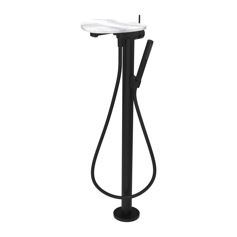 Laufen Ada grifo de bañera y ducha en suelo negro-blanco HF506781515060