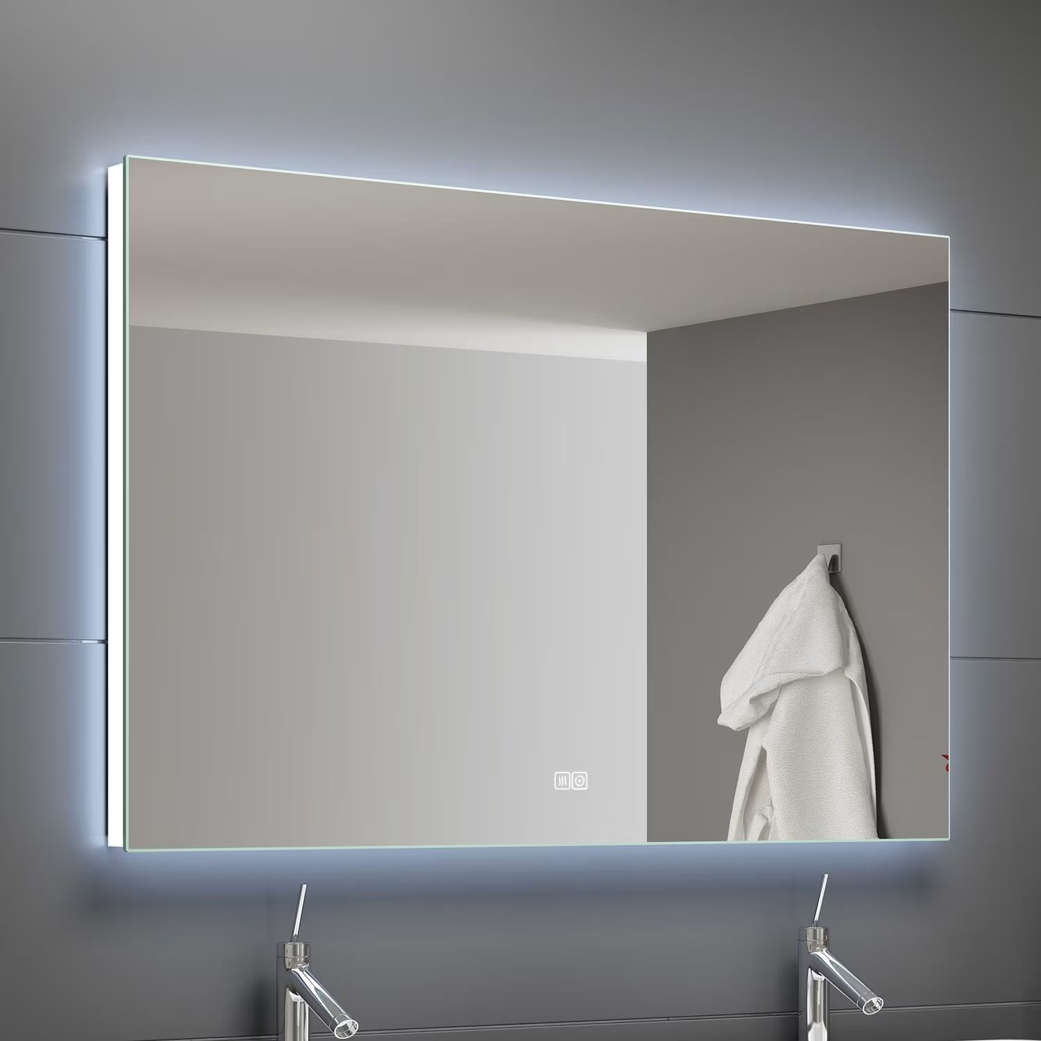 Kronenbach Night espejo 100x80 cm rectangular con iluminación UN801076KBNNLED