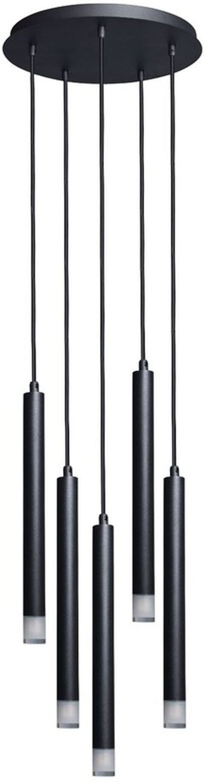 Rabalux Ramira lámpara colgante 5x5 W negro-transparente 72360