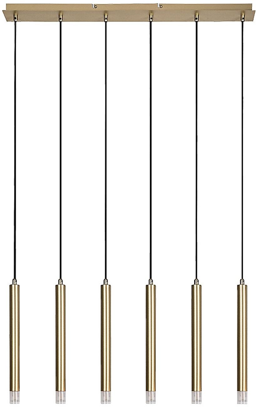 Rabalux Ramira lámpara colgante 6x5 W transparente-oro 72363