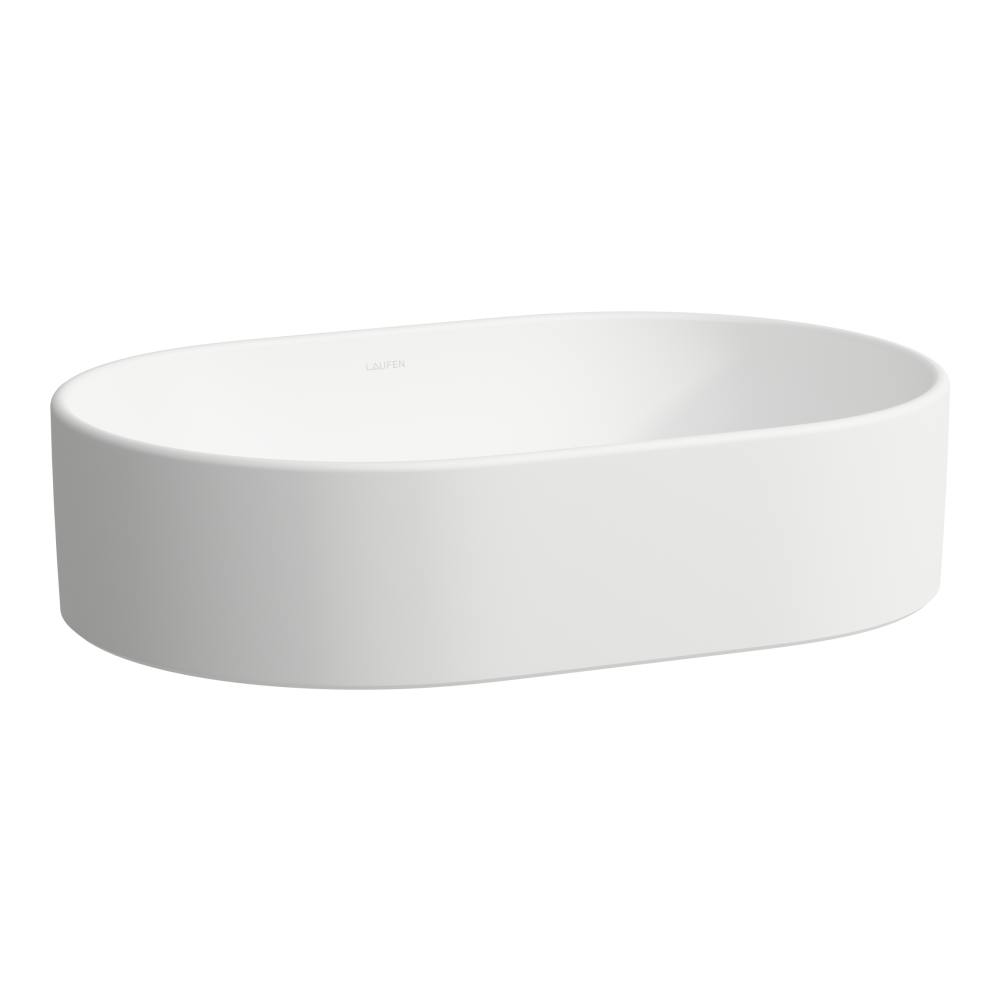 Laufen Savoy lavabo 55x38 cm oval sobre encimera blanco mate H8129447571121