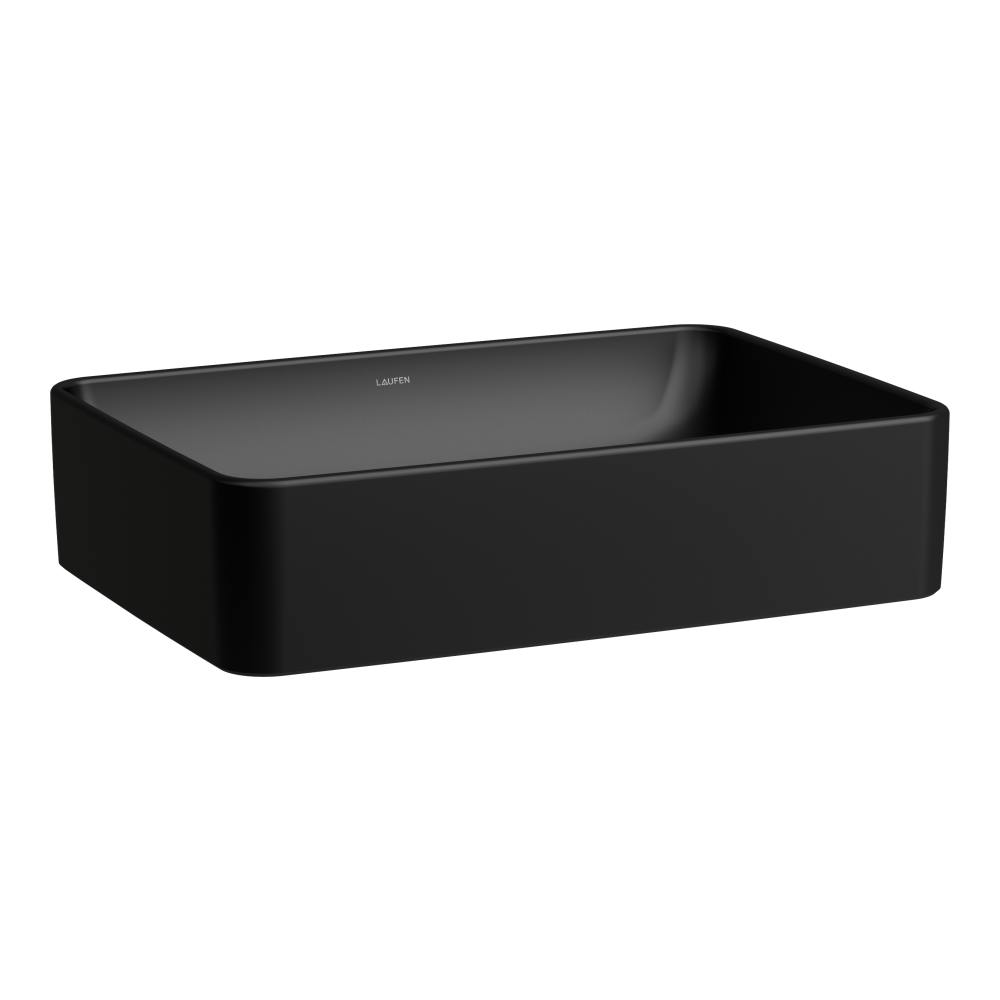 Laufen Savoy lavabo 55x38 cm rectangular sobre encimera negro H8169447161091