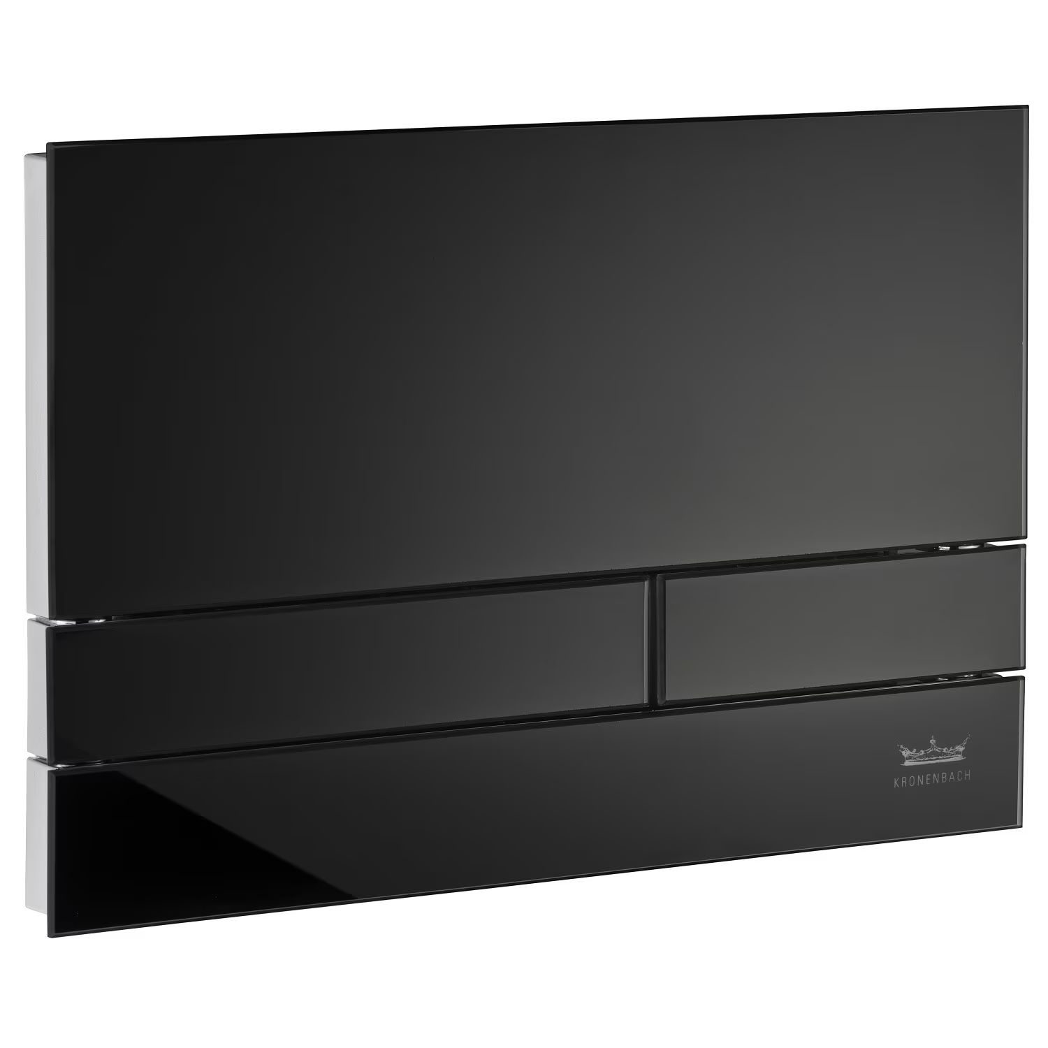 Kronenbach Plantec 2.0 botón de descarga para WC cromo brillante-negro KB1126041904