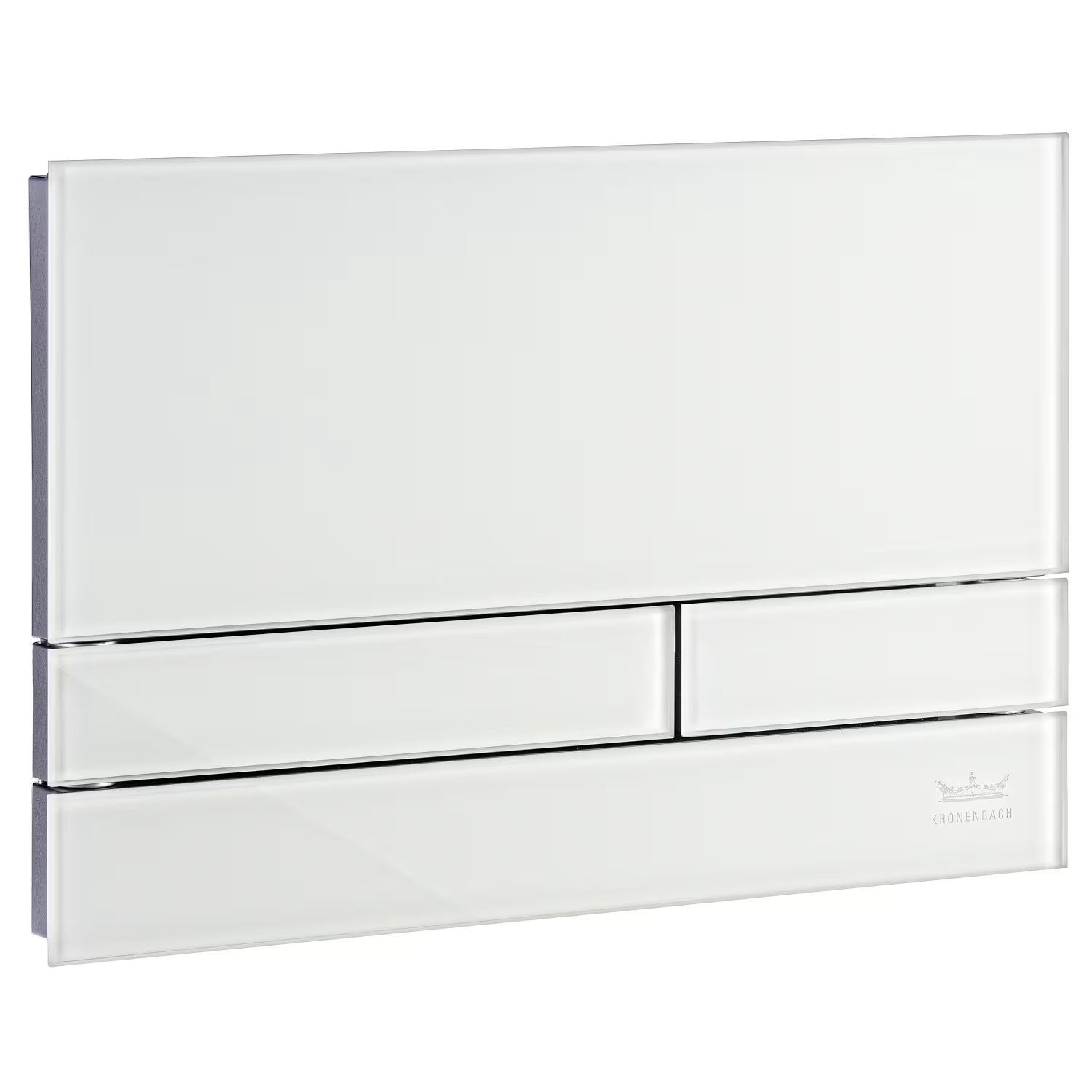 Kronenbach Plantec 2.0 botón de descarga para WC cromo brillante-blanco KB1126021904