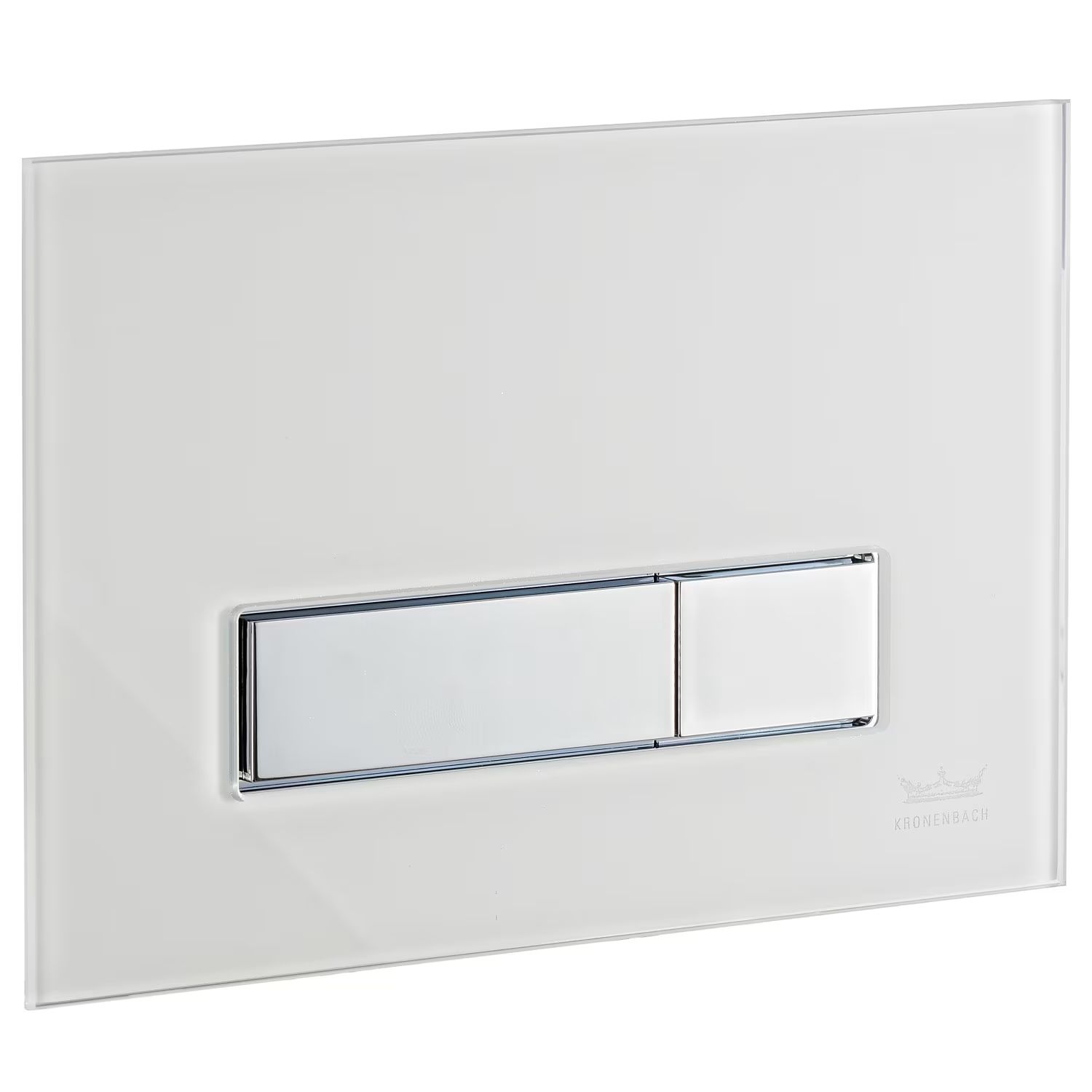 Kronenbach Plantec 2.0 botón de descarga para WC cromo brillante-blanco KB829011904