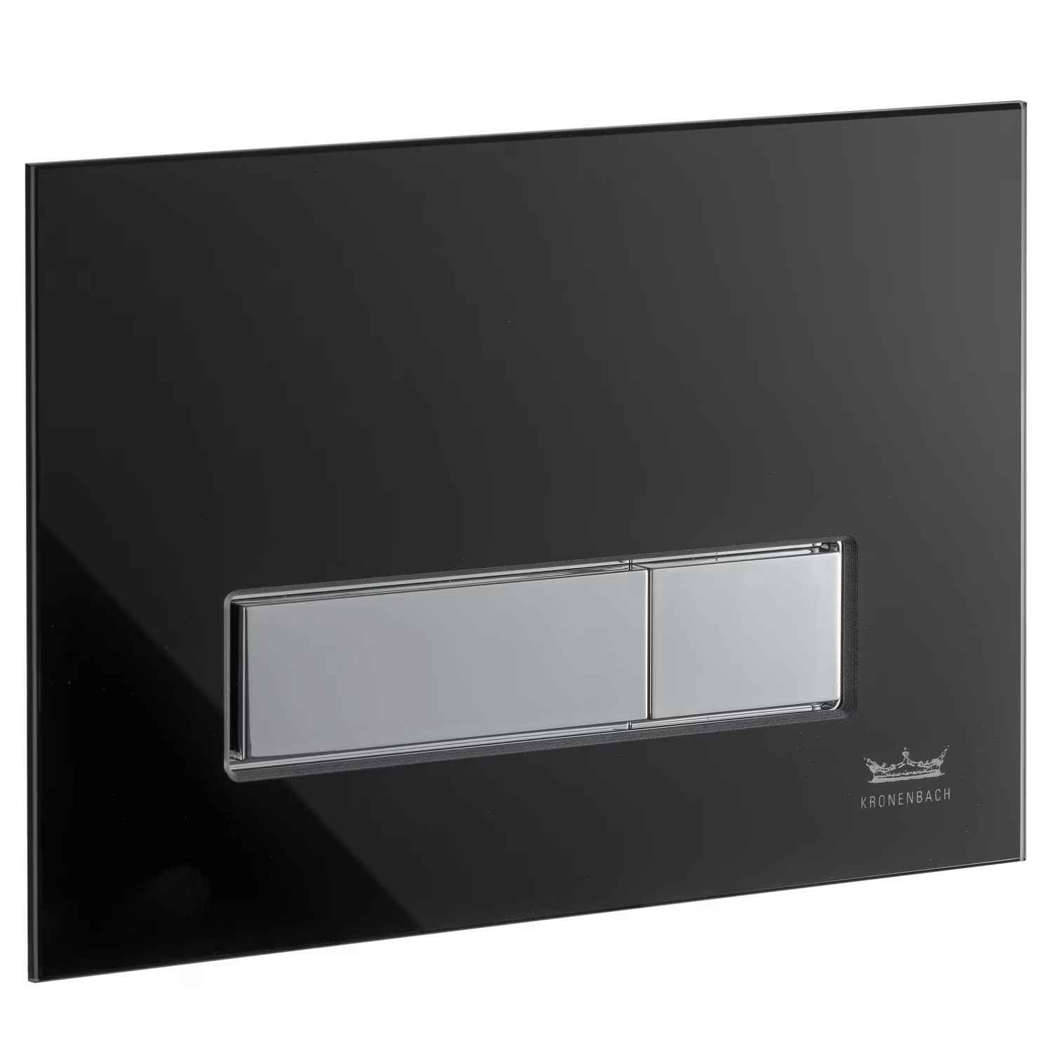 Kronenbach Plantec 2.0 botón de descarga para WC cromo brillante-negro KB829021904