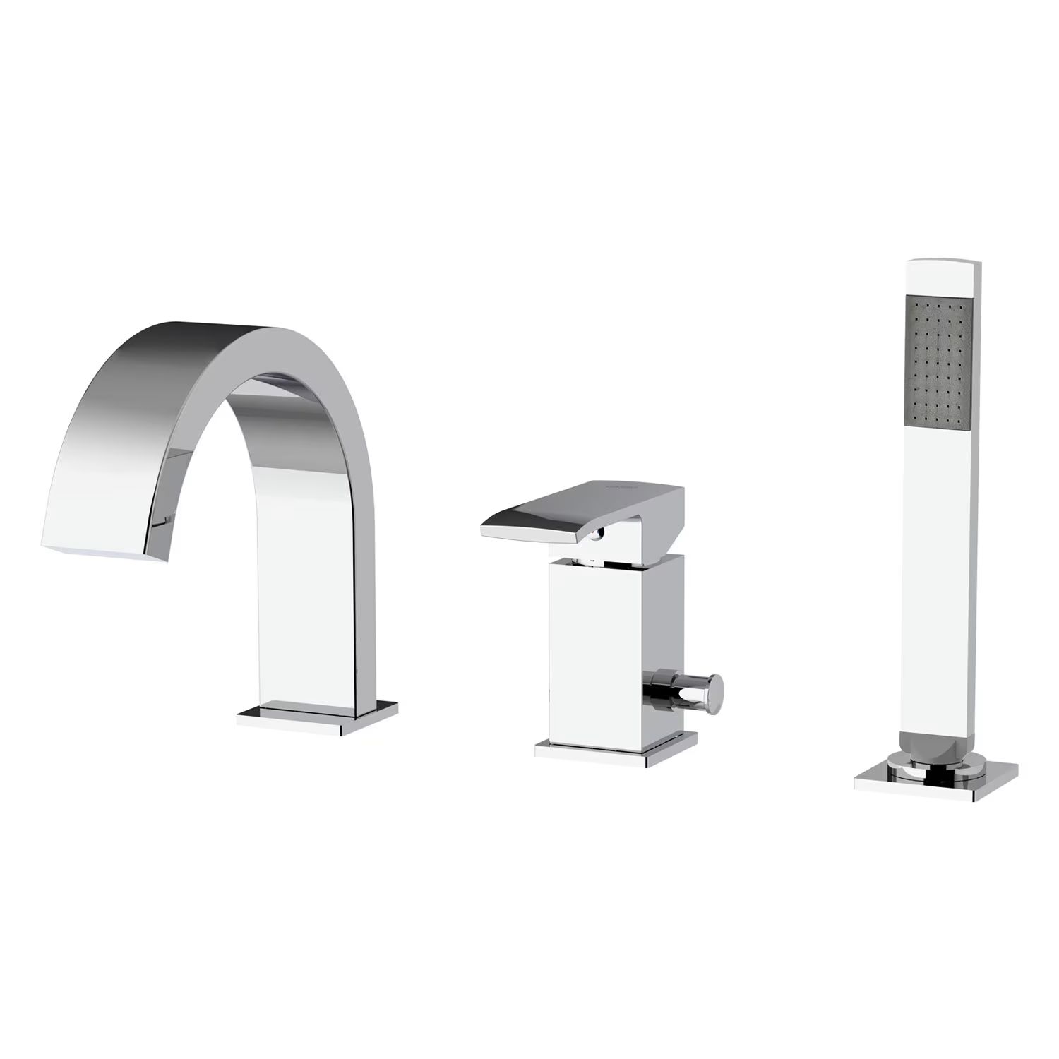 Kronenbach Quara 3.0 grifo de bañera y ducha en bañera cromo KB100366C10