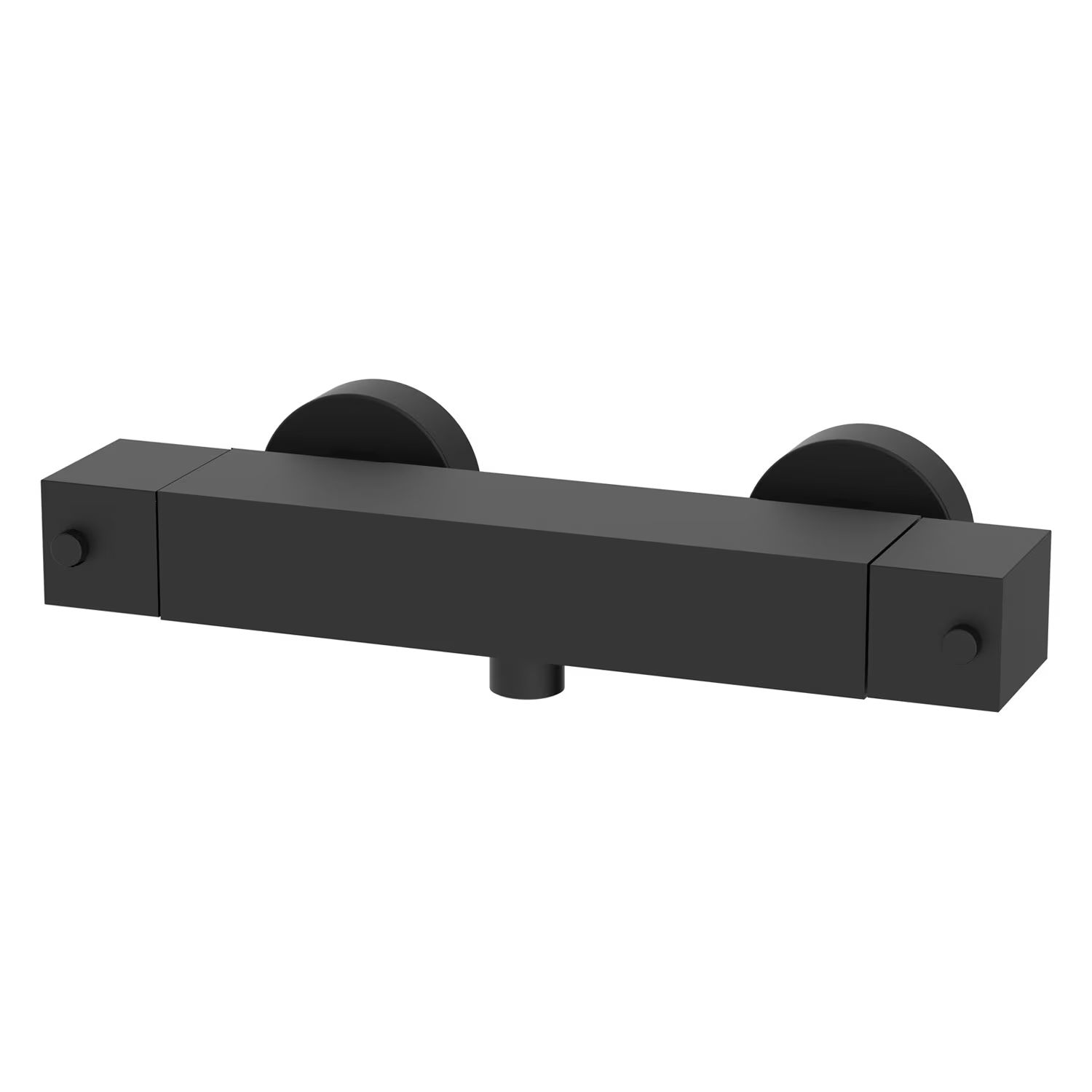 Kronenbach Quara 3.0 grifo para ducha a pared con termostato negro KB100362C11