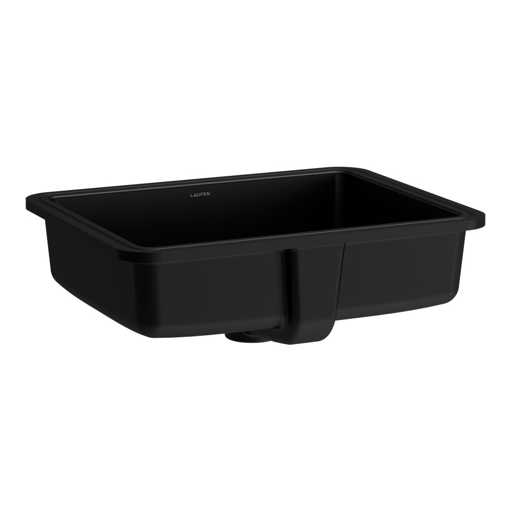 Laufen Savoy lavabo 44x33 cm rectangular bajo encimera negro H8189477161551