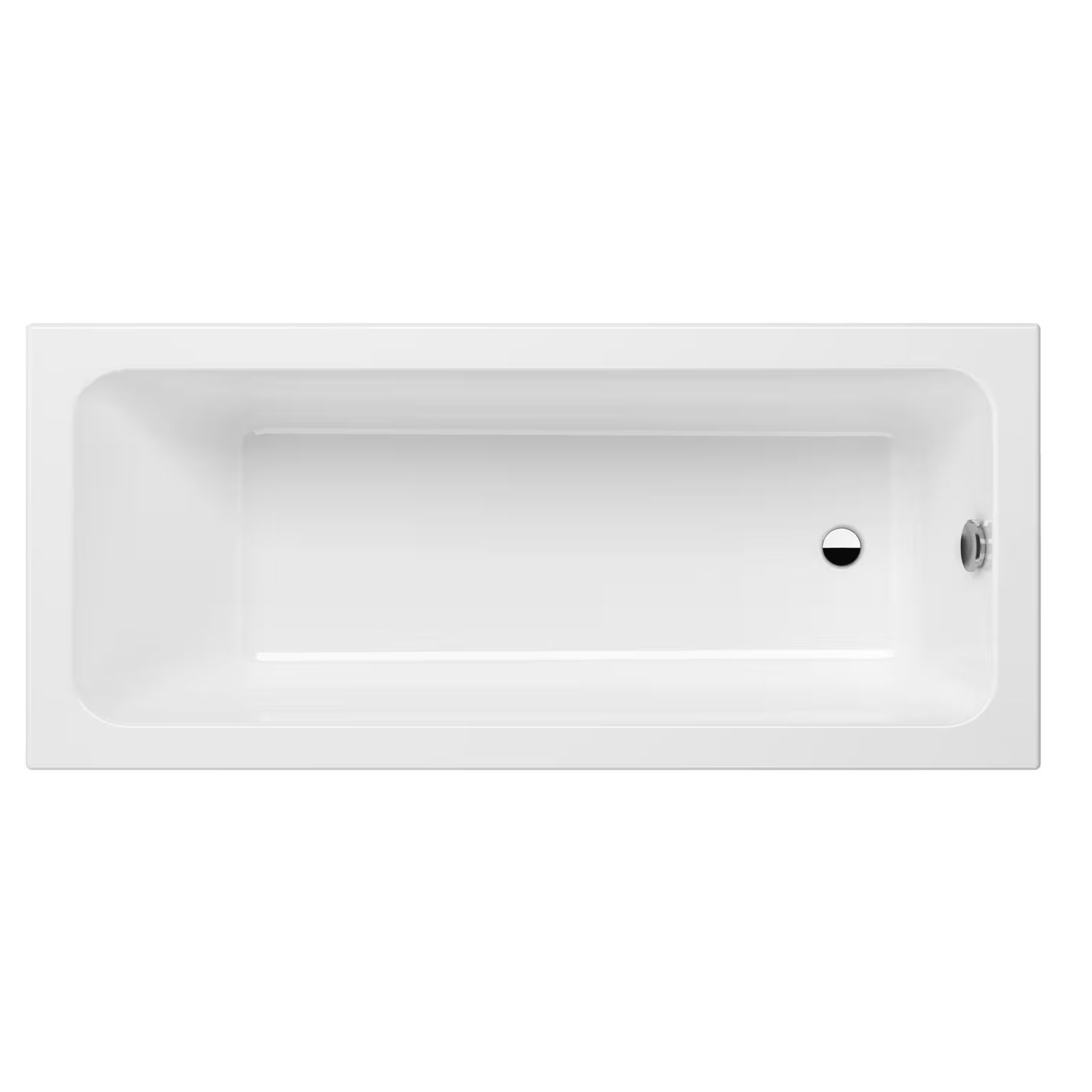 Kronenbach Cube bañera rectangular 170x75 cm blanco KBABS1775