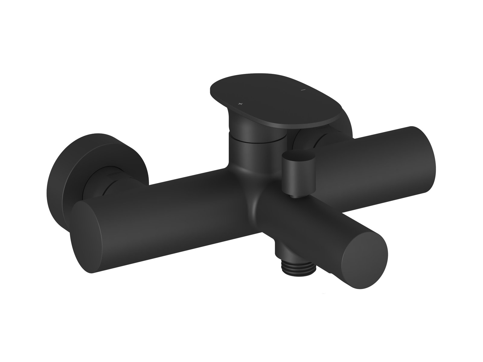 Ravak Spring grifo de bañera y ducha a pared negro X070547