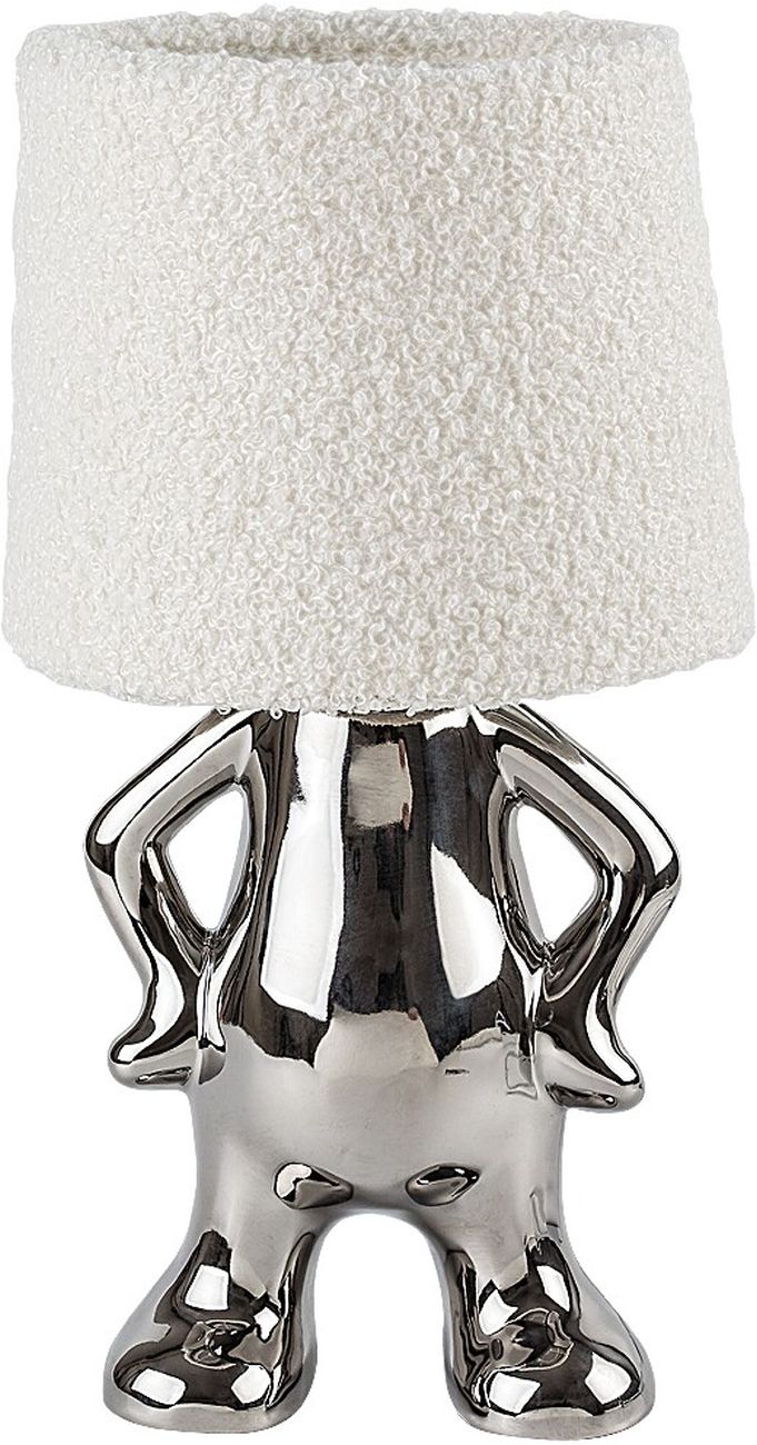 Rabalux Smurfy lámpara de sobremesa 1x40 W plata-crema 74216